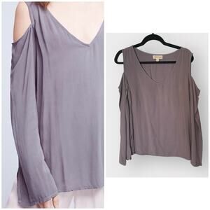 Anthropologie Cloth & Stone cold shoulder blouse